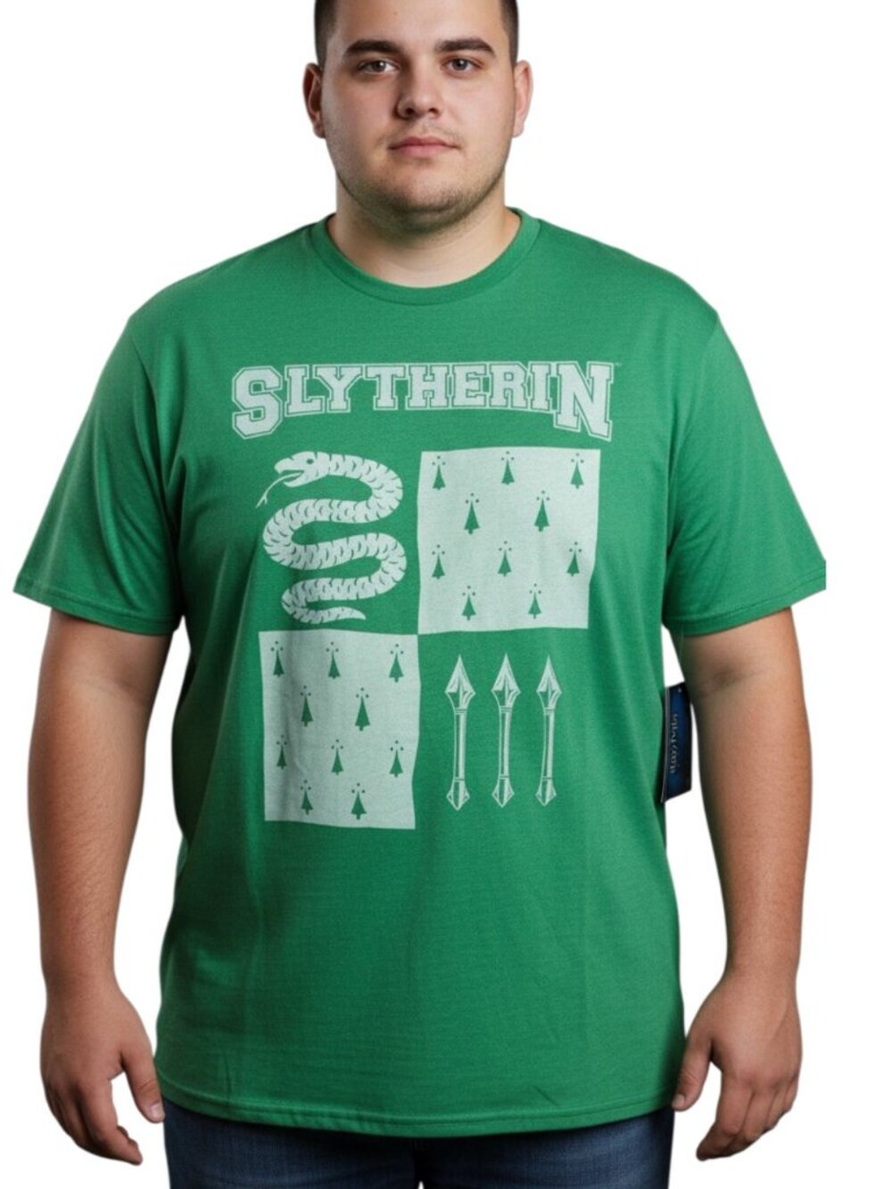 NWT Harry Potter Slytherin House T-Shirt Men's XXL Green Element of Water Snake